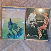 poster originali Olivetti Hardware & Software ecc