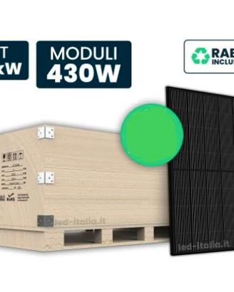 Pannello Solare 430W N-Type TOPCon Full Black