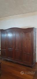 Armadio in noce nazionale massello 
