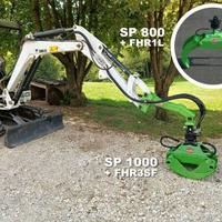 Kit pinza con rotore e prolunga per escavatore