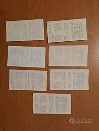 Scontrini originali ricariche cellulare del 1997