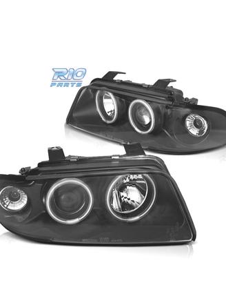 FARI PER AUDI A4 B5 94-99 ANGEL EYES CCFL FONDO NE