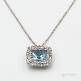 Collana oro bianco 18kt 750 girocollo donna A.135