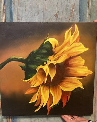 Quadro ad olio Girasole