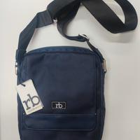 RB tracolla uomo in tessuto sinteticolore blu navy