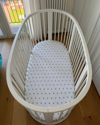 Lettino Stokke Sleepi completo colore bianco