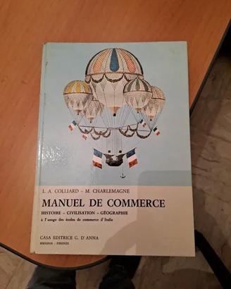 Libro Manuel de Commerce Casa Editrice D'Anna 1966