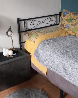 struttura letto in ferro leggero 