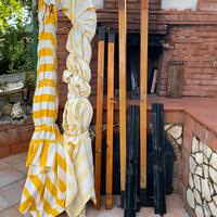 Ombrellone da giardino con braccio