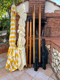 Ombrellone da giardino con braccio