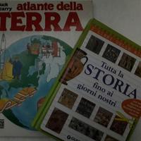 Atlante della terra Mondadori e Storia Giunti