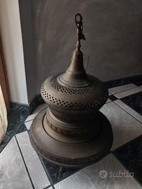 Antico braciere in ottone 