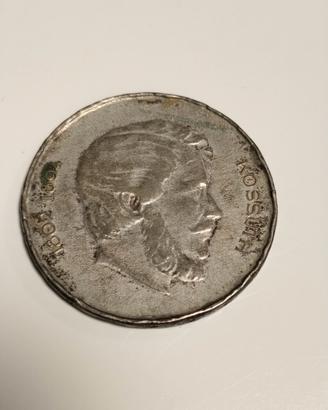 moneta 5 fiorini ungheresi in argento 