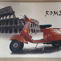 quadro su tela –Roma , stile vintage