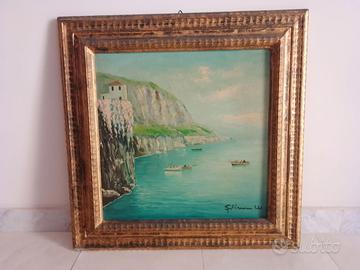 PITTURA su' Legno e Cornice, SCOGLIERA.