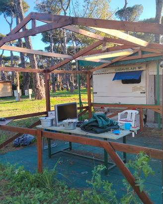 gazebo in legno 4x4