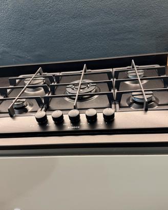 Piano cottura a gas cinque fuochi marca schock