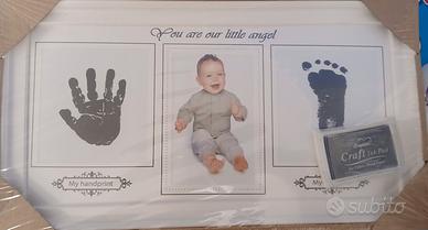 Cornice Portafoto con Kit Impronte Neonato – NUOVA