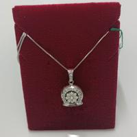 Collana argento con pendente campana e cammeo
