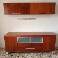 Parete attrezzata -Mobile Soggiorno Doimo in Legno