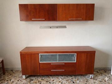 Parete attrezzata -Mobile Soggiorno Doimo in Legno