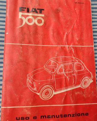 LIBRETTO USO E MANUTENZIONE FIAT 500 EPOCA 23ª ed