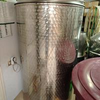 Recipiente inox da 1000Litri + pompa travasi da 40