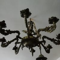 Lampadario antico in ottone