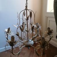 Lampadario grigio elegante, 6 braccie