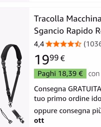 Nikon tracolla per fotocamera 