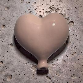 CUORE A PALLONCINO IN CERAMICA