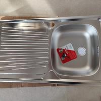 Lavello nuovo in acciaio inox 86x50 sgocciolatoio