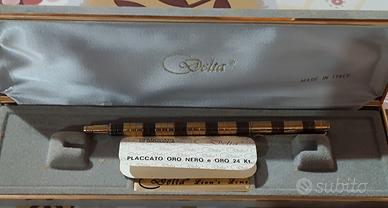 Penna placcata oro 24 Kt con cofanetto 