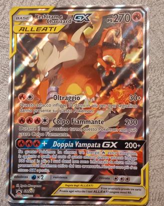 Reshiram e Charizard GX Alleati carta XXL