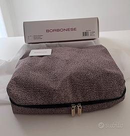Borbonese Beauty Case Medium OP Natural- con scato
