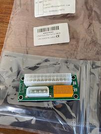 Alimentatore doppio PSU 24 pin a Molex a 4 pin