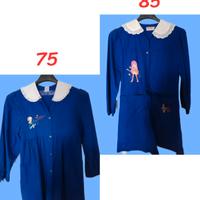 Due Grembiuli Blu Scolastici da Bimba 