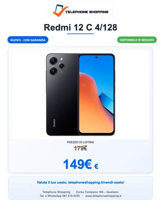 Xiaomi Redmi 12 C 4/128 Nuovo