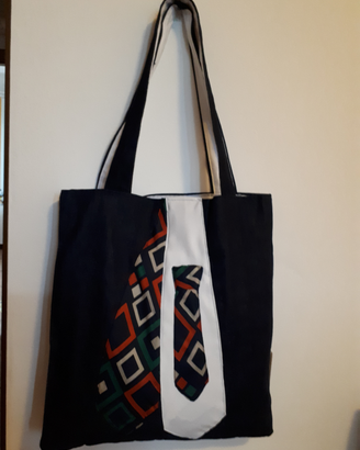 Borsa fatta a mano VINTAGE stile cravatte