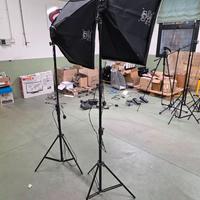 2 illuminatori fotografici softbox 50×70 180w