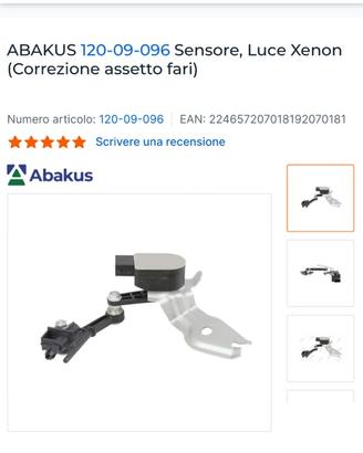 Sensore, Luce Xenon (Correzione assetto fari)
