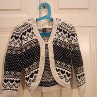 🖤 Cardigan con Cappuccio - Fantasia Nordica 4 Y