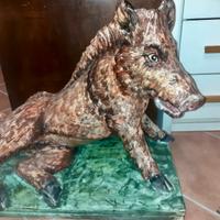 Cinghiale in ceramica 