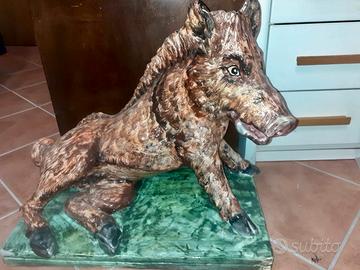 Cinghiale in ceramica 