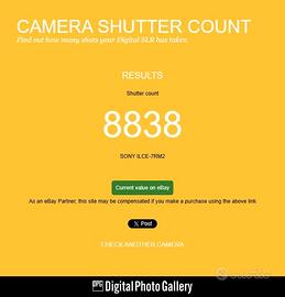 SONY ALPHA A7R2 A7R mk II🟢PERFETTA🟢8838 scatti🟢