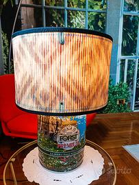 Lampada Artigianale da Tavolo - Base Fustino Birra