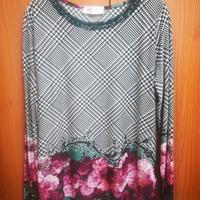 Maglia donna manica lunga fantasia