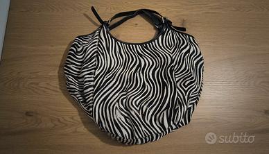 Borsa cavallino zebrata