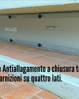 Finestre antiallagamento in alluminio a doghe