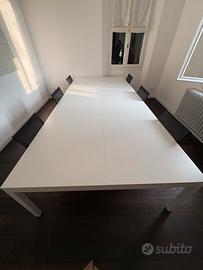 Scrivanie bianche per ufficio, studio, coworking